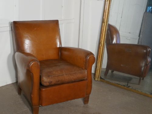 fig 2. French Art Deco Leather Club Chair