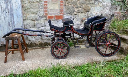 A Child Size Edwardian Dog Cart, Tiny Pony Trap, Rally Cart