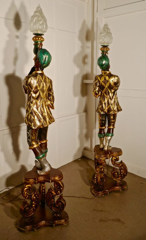 fig 2. A Magnificent Pair of Venetian Blackamoor Candelabra