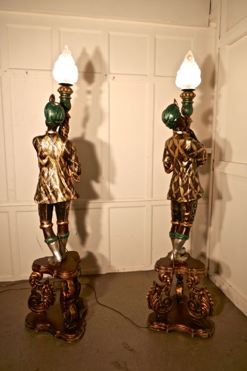 fig 3. A Magnificent Pair of Venetian Blackamoor Candelabra