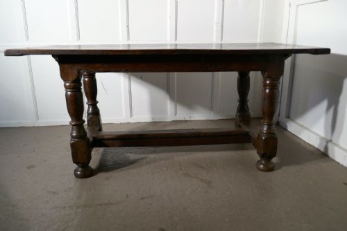 fig 3. Early Gothic Carved Oak Table 