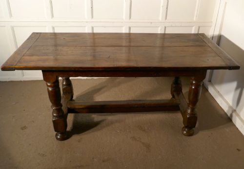 fig 4. Early Gothic Carved Oak Table 