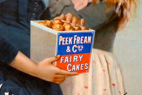 fig 3. A Charming Advertising Sign, for Peek Frean & Co’s Biscuits and Cakes
