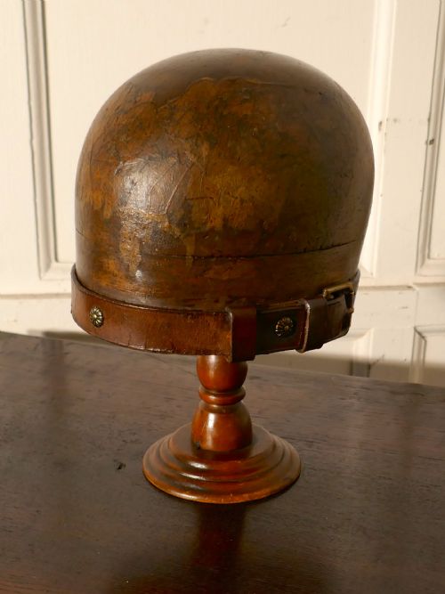 fig 3. French Vintage 19th Century Hat Block Stand, shop display