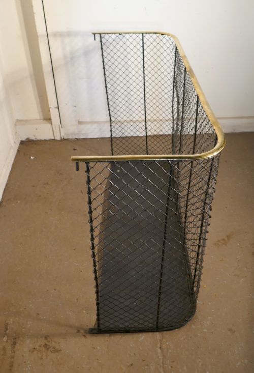 fig 1. A Victorian Nursery Fire Guard, Brass Fender