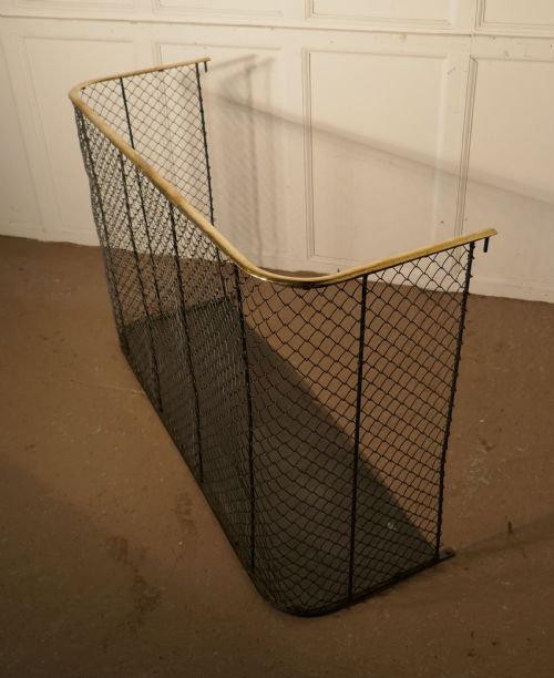 fig 2. A Victorian Nursery Fire Guard, Brass Fender