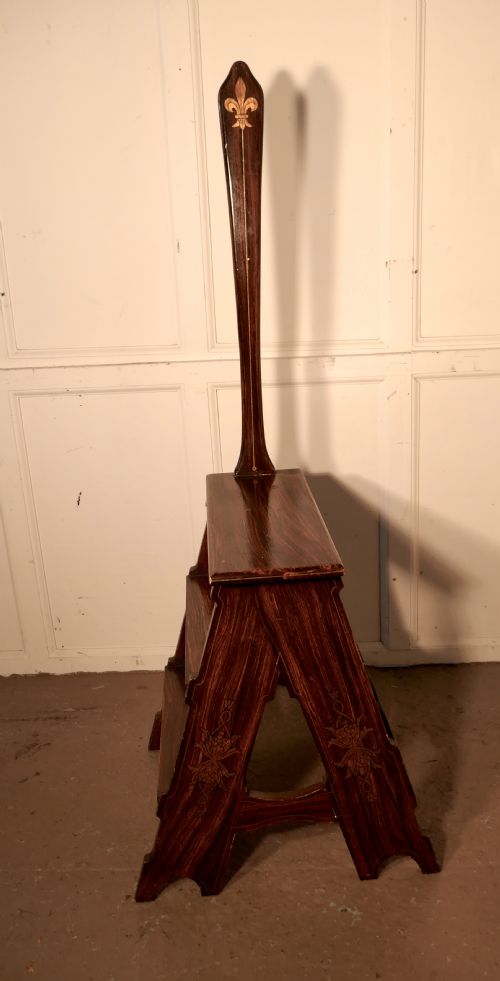 fig 3. French Painted Kitchen Step Ladder
