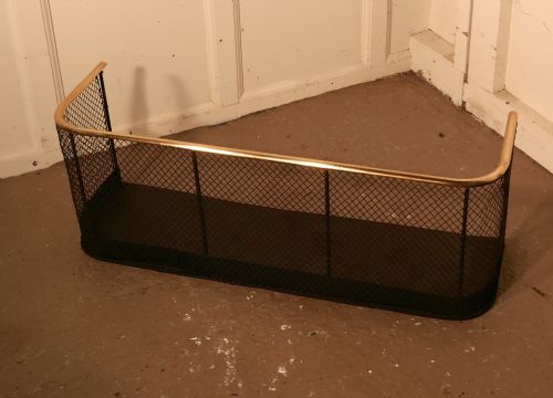 fig 1. 19th Century Brass and Iron Club Fender