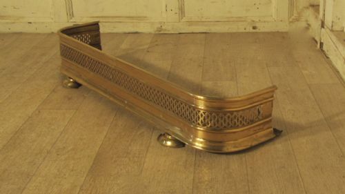 fig 2. A Small Georgian Pierced Brass Fender