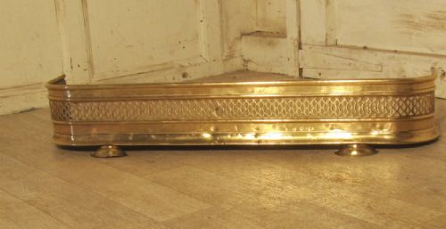 fig 3. A Small Georgian Pierced Brass Fender