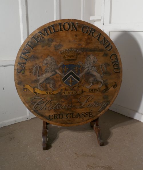 19th Century French Vineyard Wine Table from Chateau Laroge, Saint Emilion