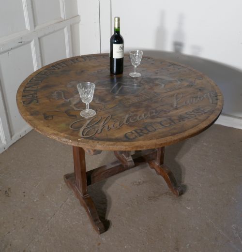 fig 2. 19th Century French Vineyard Wine Table From Chateau Laroge, Saint Emilion