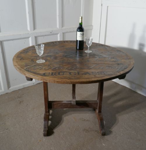 fig 3. 19th Century French Vineyard Wine Table From Chateau Laroge, Saint Emilion