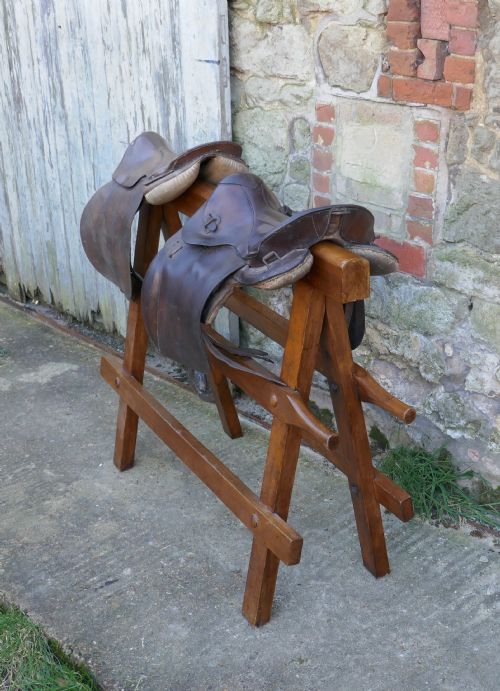 fig 1. Heavy 19th Century Saddle Rack