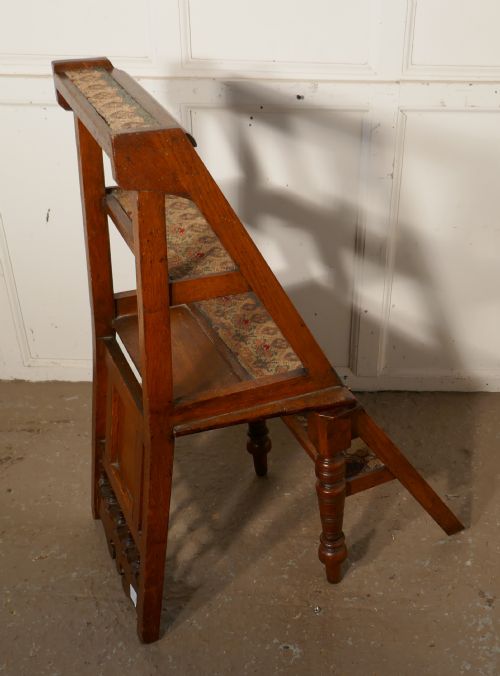 fig 2. Edwardian Metamorphic Library Chair or Library Steps