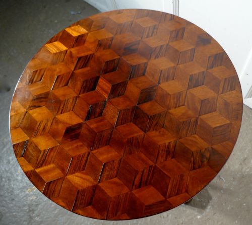 fig 3. Unusual Inlaid Wine or Occasional Table