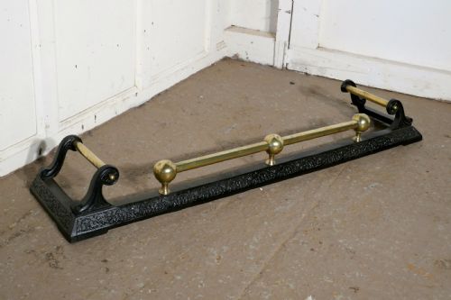 fig 2. Victorian Brass and Iron Fender