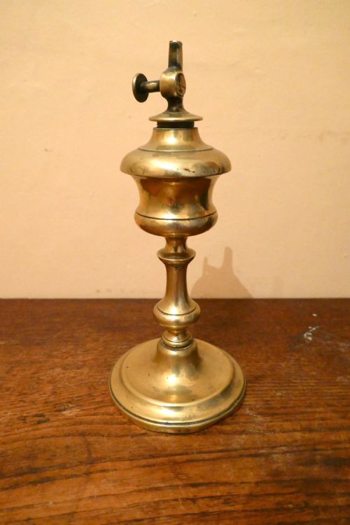 fig 2. A pair of 19th Century French Brass Pigeon Lamps, and one other