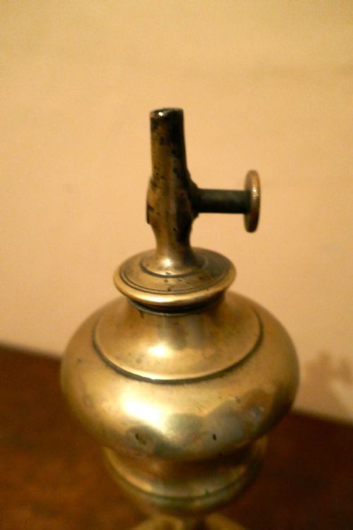 fig 3. A pair of 19th Century French Brass Pigeon Lamps, and one other