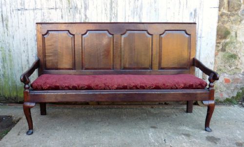 A 17th Century Very Long Oak Settle 
