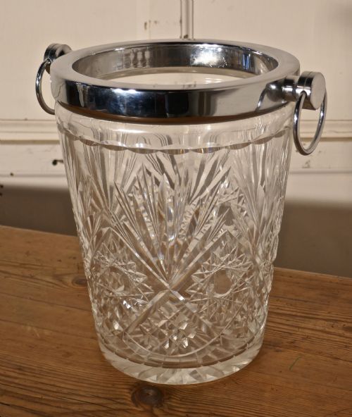 Art Deco Hand Cut French Crystal Champaign Wine Cooler