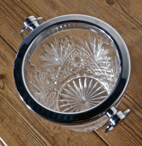 fig 2. Art Deco Hand Cut French Crystal Champaign Wine Cooler