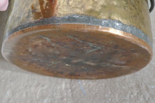 fig 2. Early 19th Century Brass Cooking Pot