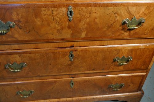 fig 3. Georgian Inlaid Walnut Chest of Drawers