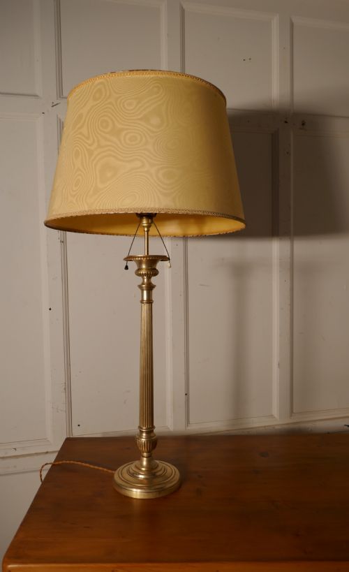 fig 1. Tall French Brass Table Lamp