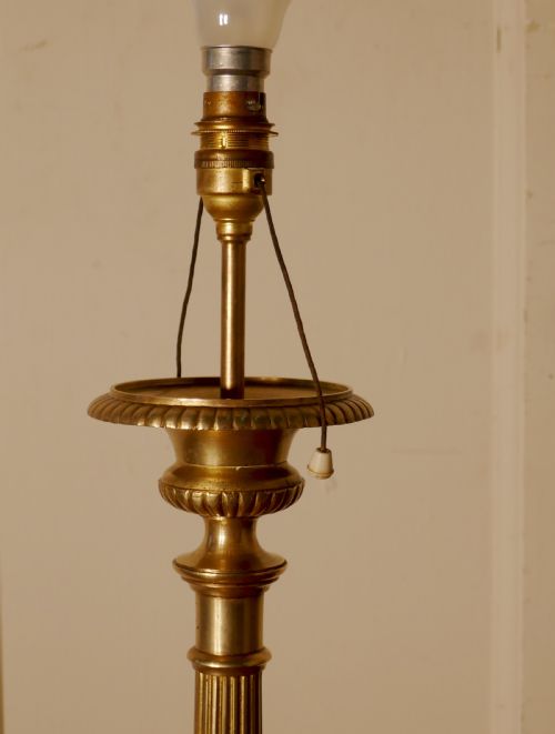 fig 2. Tall French Brass Table Lamp