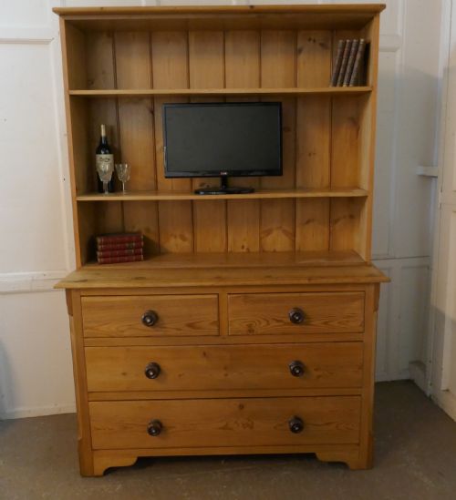fig 2. Victorian Batchelor’s or Garret Bookcase Chest of Drawers
