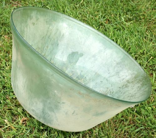 fig 4. 19th Century French Hand Made Glass Melon Cloche, cloche à melon ancienne