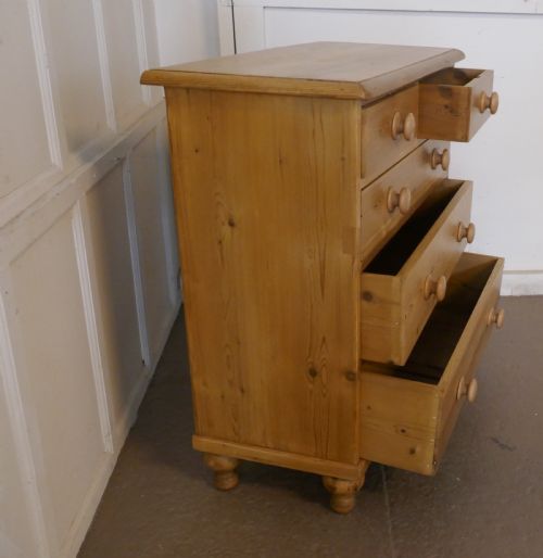 fig 1. A Large Fully Restored Victorian Pine Chest of Drawers