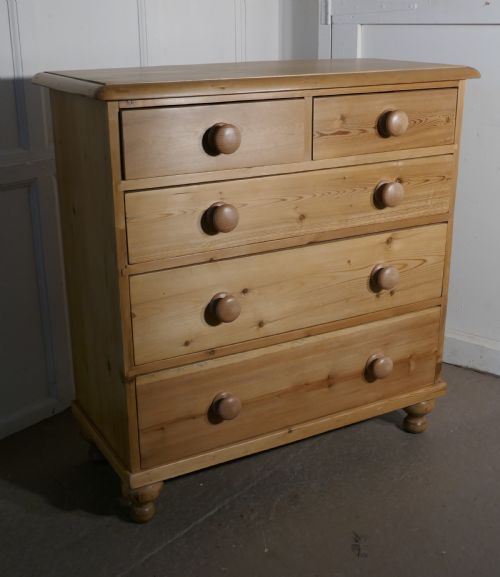 A Large Fully Restored Victorian Pine Chest of Drawers