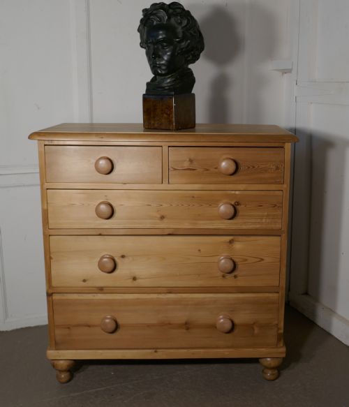 fig 3. A Large Fully Restored Victorian Pine Chest of Drawers