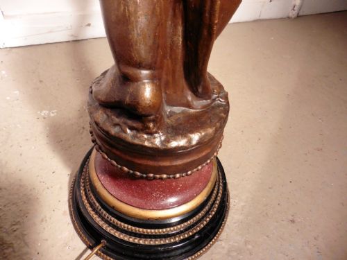 fig 5. A Large Magnificent French Bronze Cherub Blackamoor Lamp