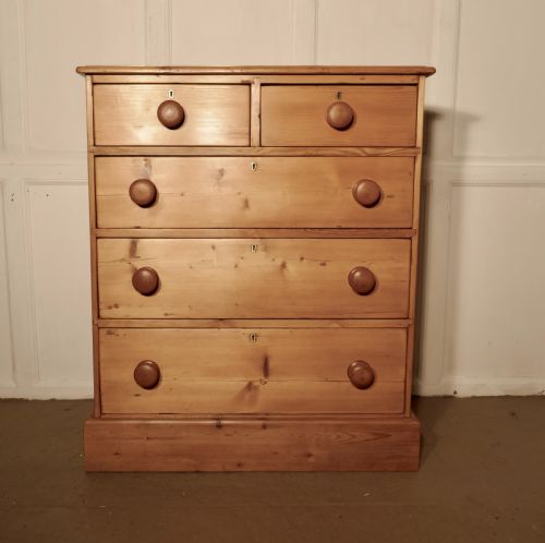 Victorian Stripped Pine Chest of Drawers