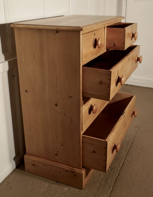 fig 2. Victorian Stripped Pine Chest of Drawers