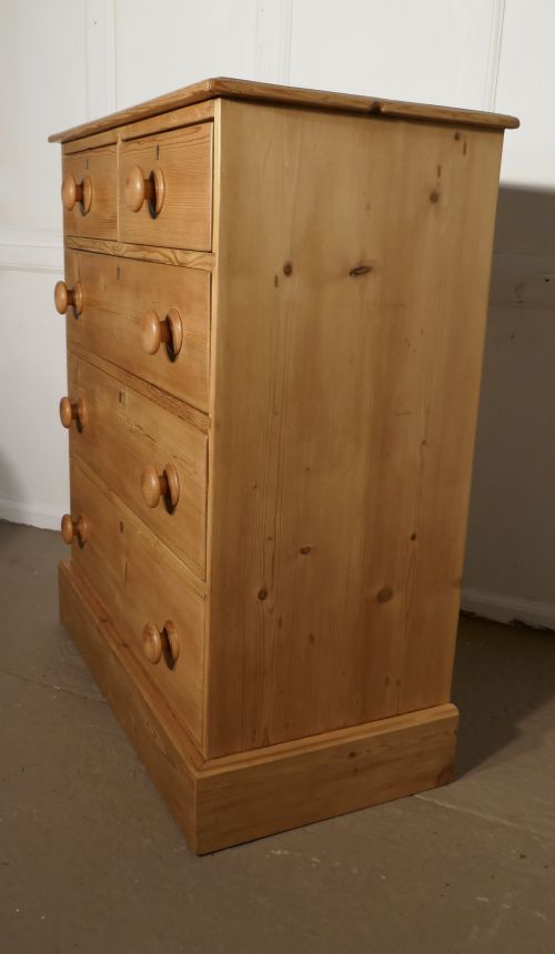 fig 3. Victorian Stripped Pine Chest of Drawers