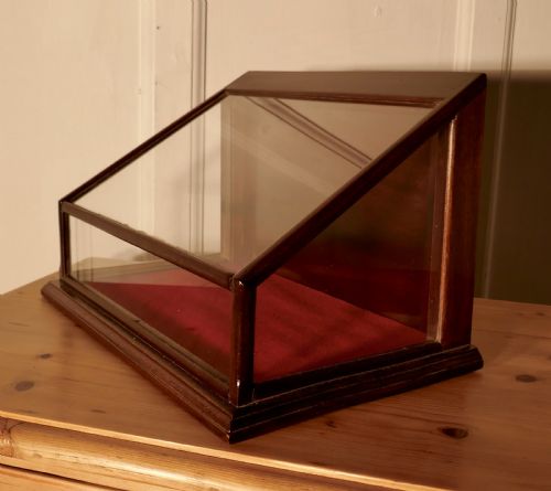Victorian Mahogany Counter Top Jewellery Display Cabinet