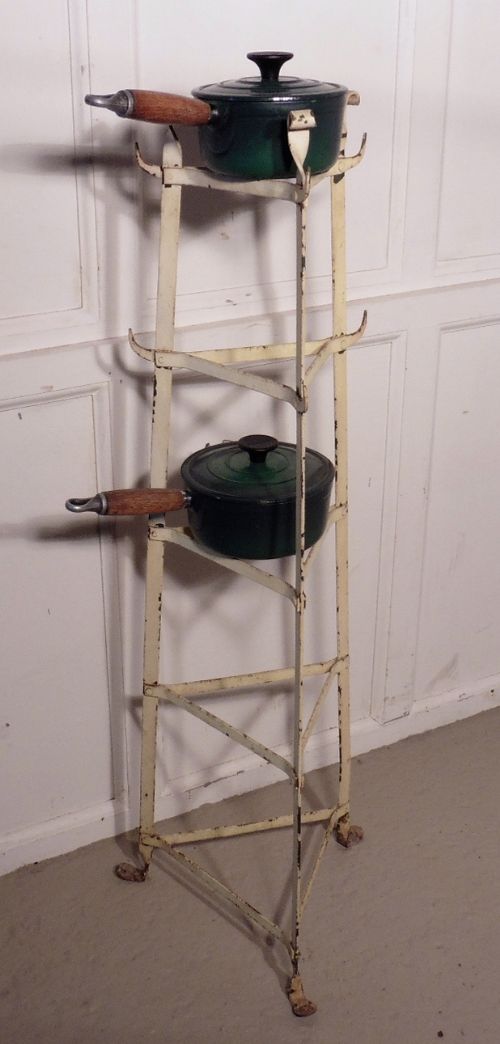 fig 2. 19th Century Iron Pot Stand, Farmhouse Kitchen