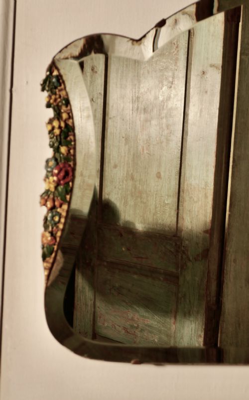 fig 2. Art Deco Barbola Work Wall Mirror