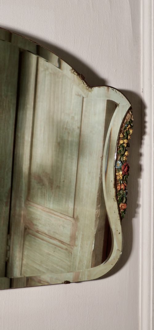 fig 3. Art Deco Barbola Work Wall Mirror