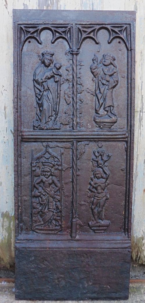 Huge Medieval French Iron Ecclesiastical Panel 
