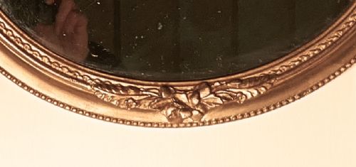 fig 2. A Rare Pair of 19th Century Regency Style Oval Gilt Mirrors