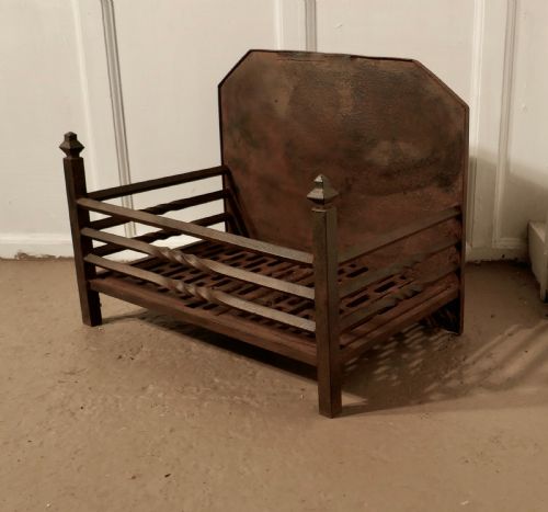 Large Free Standing Fire Basket, Iron Fire Grate