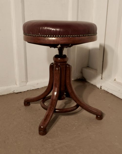 fig 1. Victorian Bentwood Swivel Piano Stool by Thonet