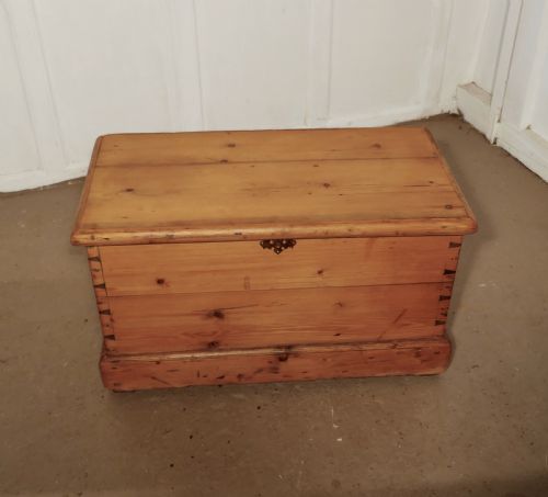fig 1. Early Victorian Pine Chest, Blanket Box