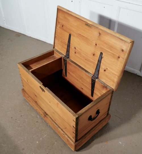 fig 3. Early Victorian Pine Chest, Blanket Box