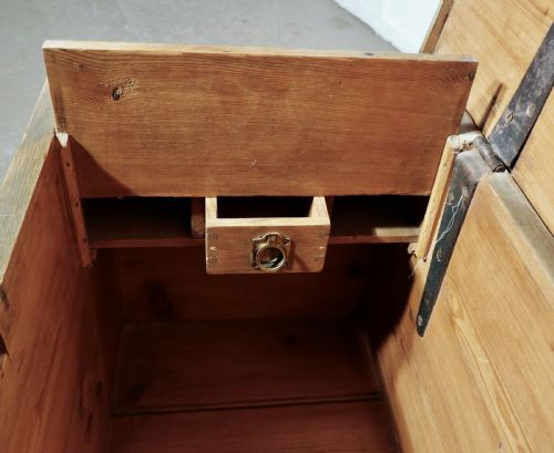 fig 4. Early Victorian Pine Chest, Blanket Box
